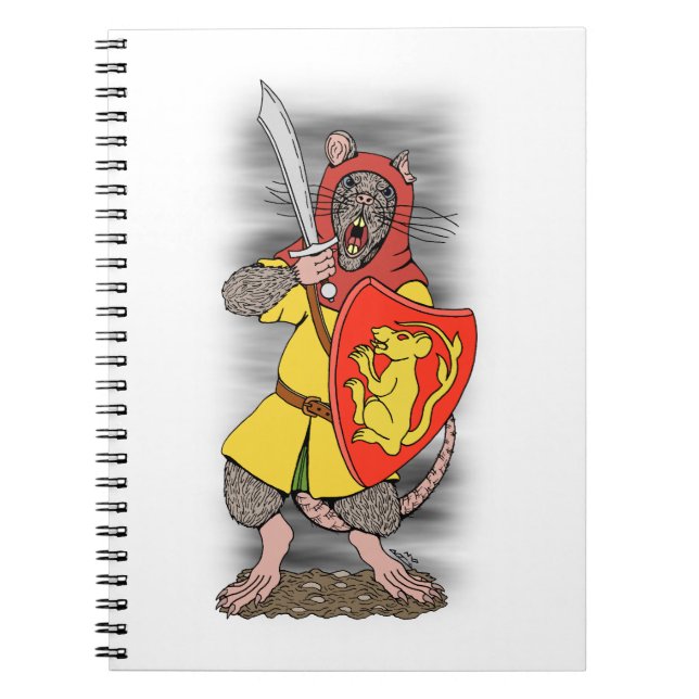 Krigarråtta med Falchion Anteckningsbok (Framsidan)