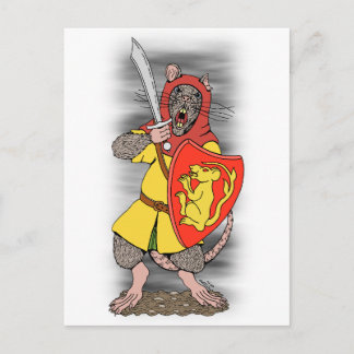 Krigarråtta med Falchion Vykort
