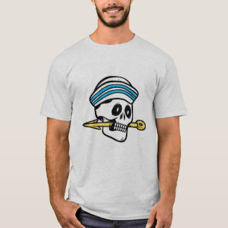 Krigarskalle Spjuthalsband grafisk T-Shirt