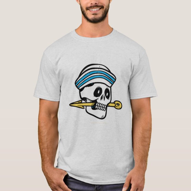 Krigarskalle Spjuthalsband grafisk T-Shirt (Framsida)