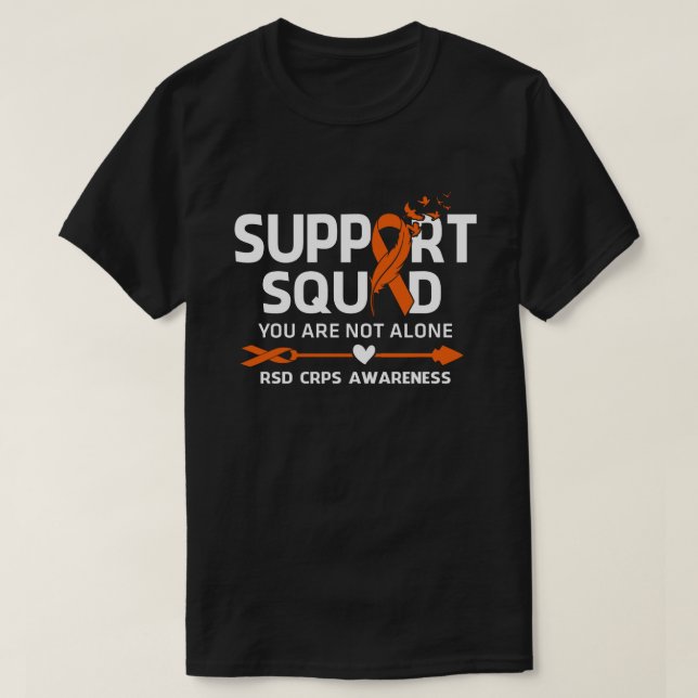 Krigarstödtrupp RSD CRPS-medvetenhetsfjäder T Shirt (Design framsida)