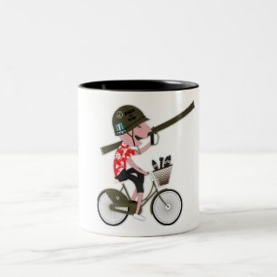 Krigcyklistmugg Två-Tonad Mugg