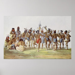 Krigdans av Sauksen och rävarna Poster