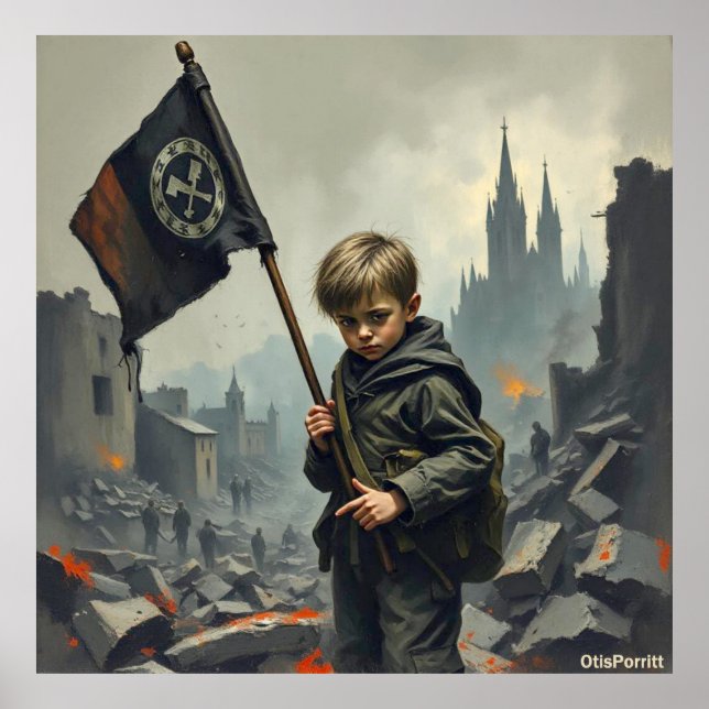KRIGET KOMMER ALDRIG TA SLUT-5 POSTER (Framsidan)