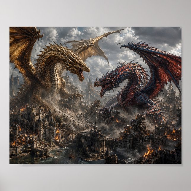Kriget ovanför kungariket poster (Framsidan)