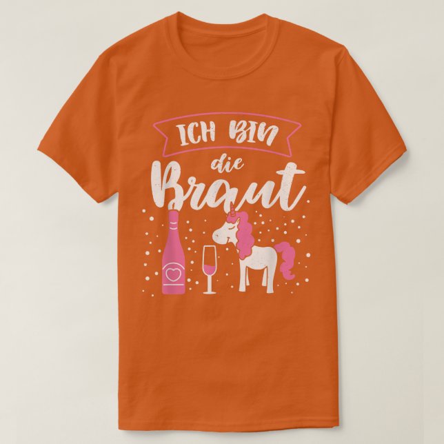 Krigets brud jag gifter mig med möhippa bröllopsfe t shirt (Design framsida)