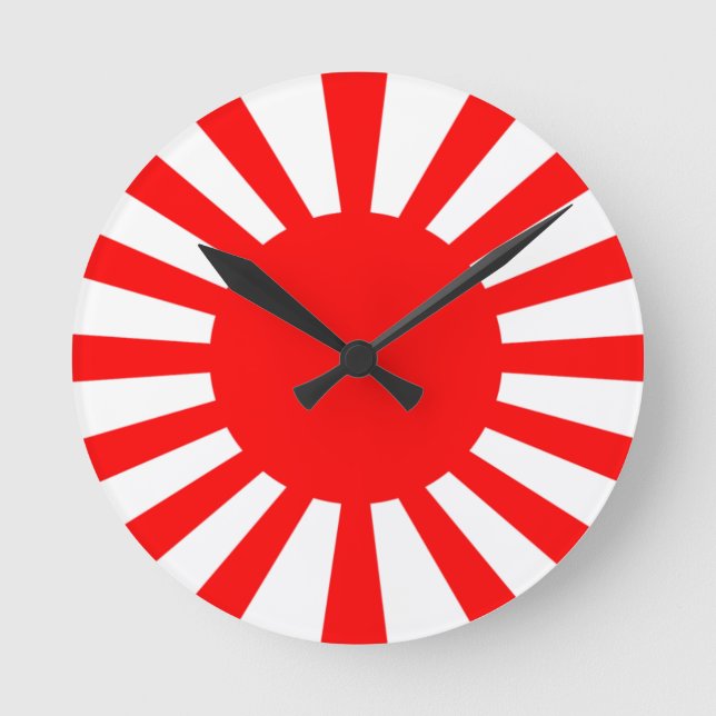 Krigflagga av den imperialistiska japanska armén rund klocka (Framsida)