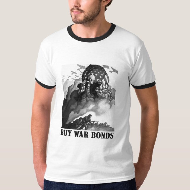 krigförbindelser för uncle sam tee shirt (Framsida)