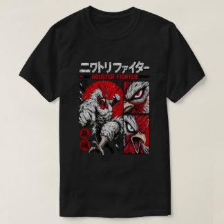 Krigisk Krigarkam Manga Stil Kampsport T Shirt