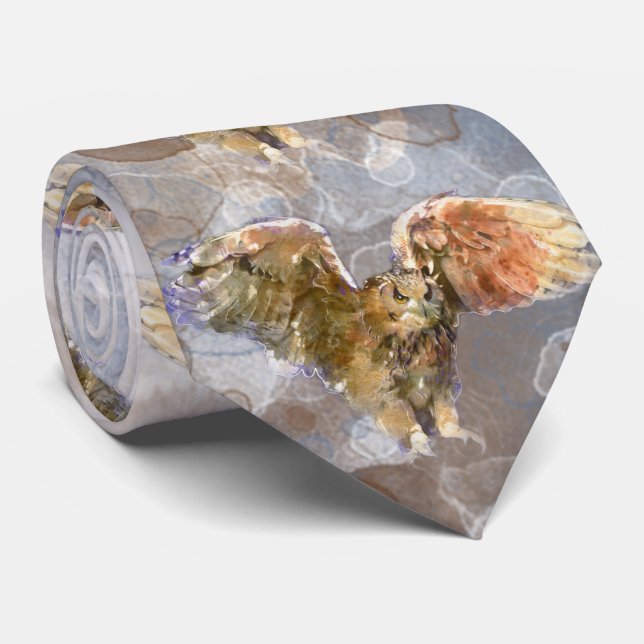 Krigörn i vattenfärg slips (Rullad)