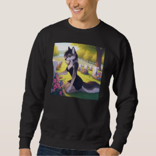 Krigsänka Varg  Lång Ärmad Tröja