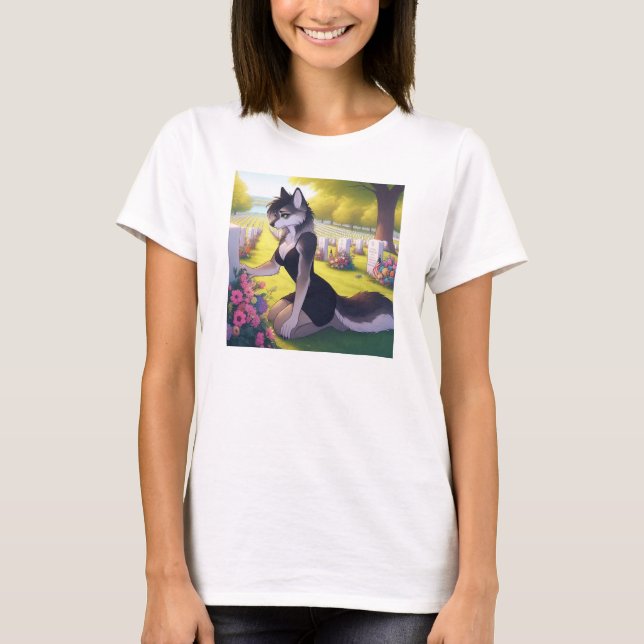 Krigsänka Varg  T Shirt (Framsida)