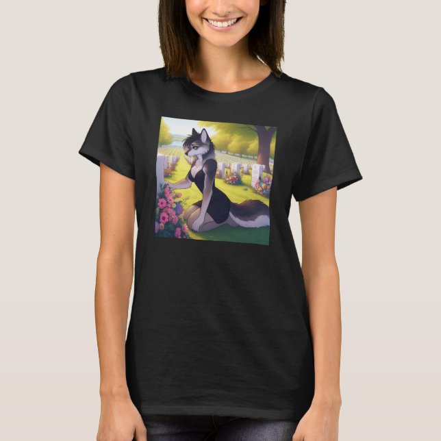 Krigsänka Varg  T Shirt (Framsida)