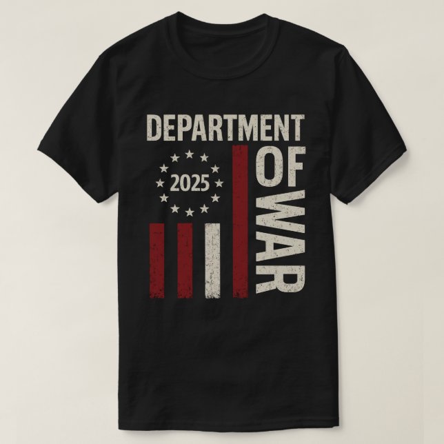 Krigsdepartementet 2025 t shirt (Design framsida)
