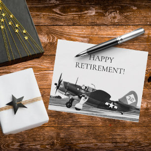 Krigsflygplanspilot Pensionär WWII Flygfoto Anpass Vykort