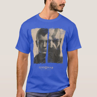 Krigsguden Ragnarok Split Kratos och Atreus Video T Shirt