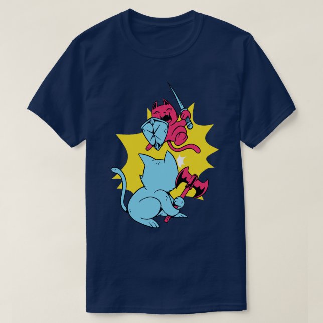 krigskatter t shirt (Design framsida)