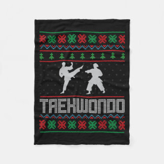 Krigskonst Taekwondo-älskare - ful stil Fleecefilt