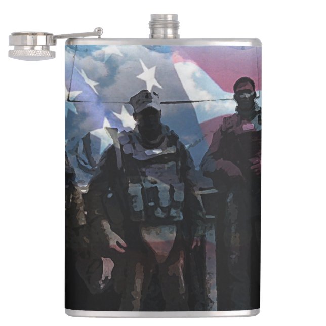 Krigstema flask fickplunta (Öppnad)