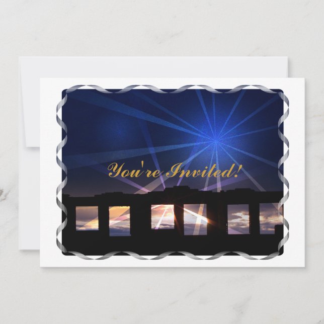 KRIGSTIDENS SPÖKEN WALES Storbritannien Inbjudningar (Framsida)