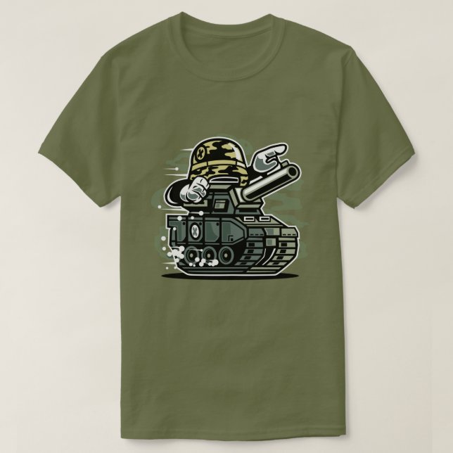 Krigtankmanar T-tröja T-shirt (Design framsida)