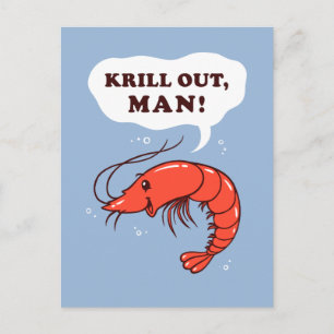 Krill ut bemannar vykort