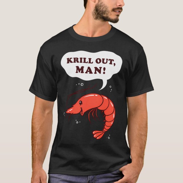 Krill Ut Man T Shirt (Framsida)