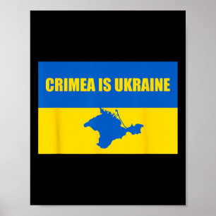 Krim är Ukraina - Annektering av Krim Ukrainska Poster