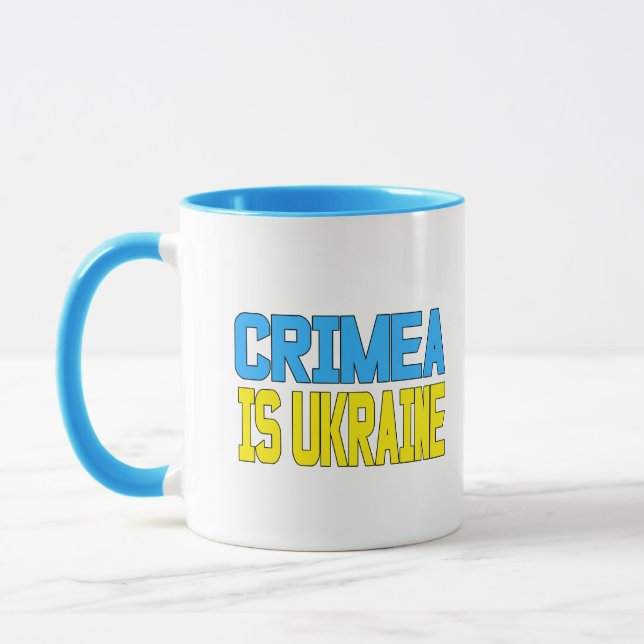 Krim är Ukraina Mugg (Vänster)