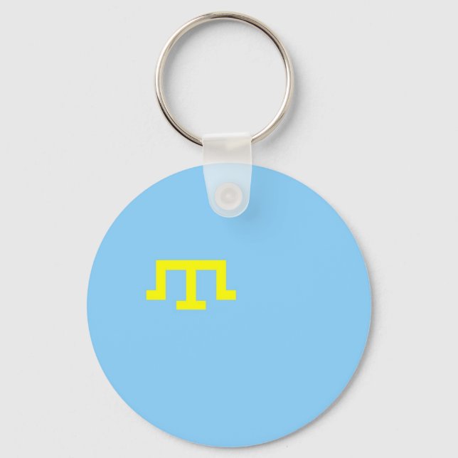 Krim Tatar folk etnisk flagga Nyckelring (Framsida)