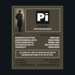 Kriminalassistent Logotyp, privatdetektiv Flygblad<br><div class="desc">Kriminalassistent Logotyp,  detektiv Flyer från Affärskortet Store.</div>