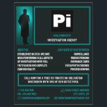 Kriminalassistent Logotyp, privatdetektiv Reklamblad<br><div class="desc">Kriminalassistent Logotyp,  detektiv Flyer från Affärskortet Store.</div>