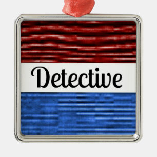 Kriminalassistent Patriotic jul Ornament