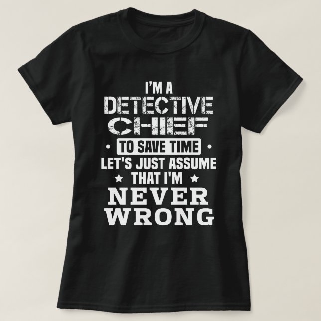 Kriminalchef T Shirt (Design framsida)