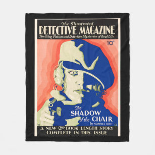 Kriminalinspektören Magazine 1930 Crime Noir Fleecefilt