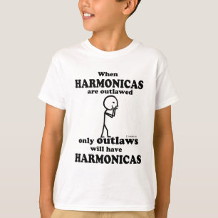 Kriminaliserade Harmonicas Tee Shirt