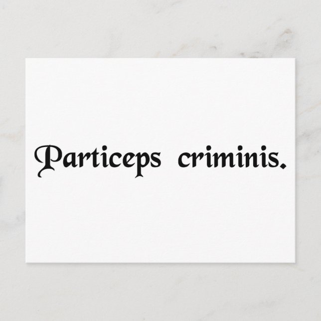 Kriminalpartner. Vykort (Framsida)