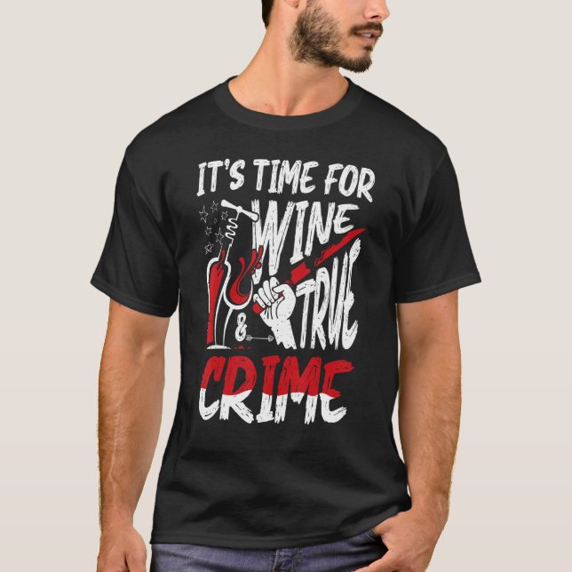Kriminalscen och seriell dödtid för sammanslagning t shirt (Framsida)