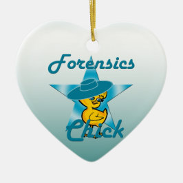 kriminalteknisk Chick nr 7 Julgransprydnad Keramik