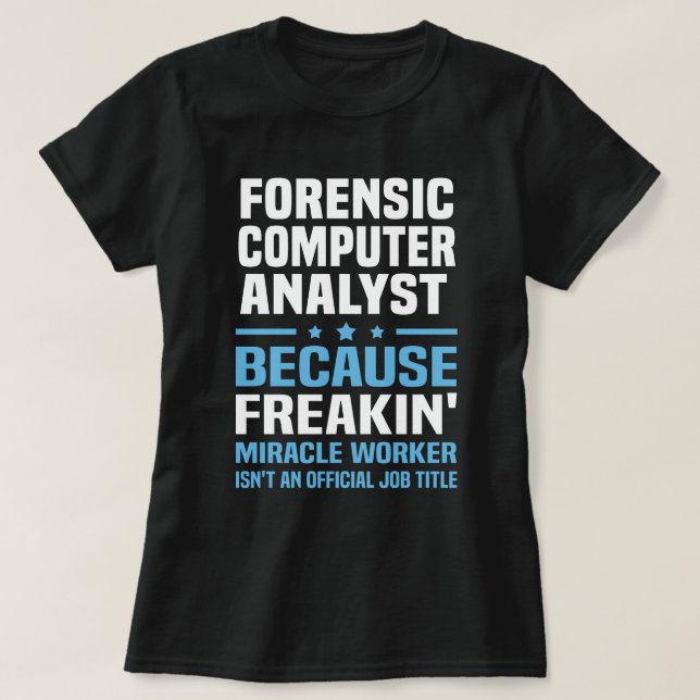 kriminalteknisk datoranalytiker t shirt (Design framsida)