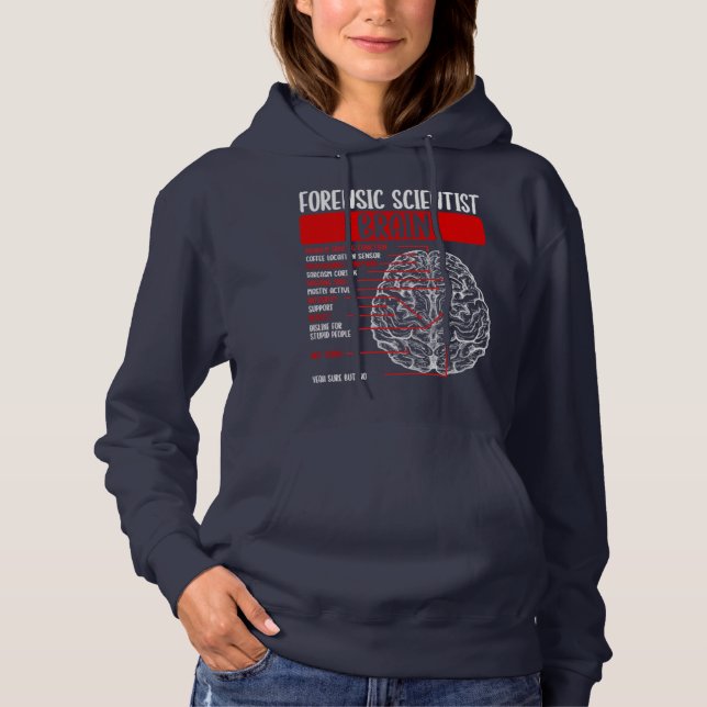 kriminalteknisk forskare Brain Crimonolog Brain Br T Shirt (Framsida)