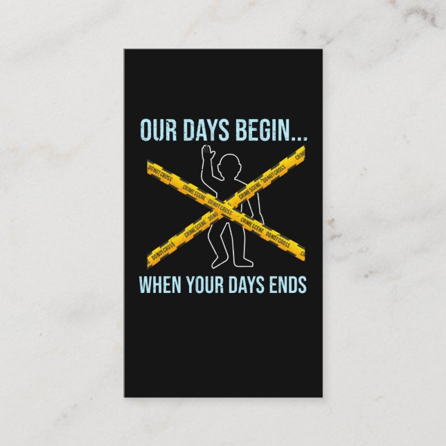 kriminalteknisk kriminaltekniker visitkort (Framsida)