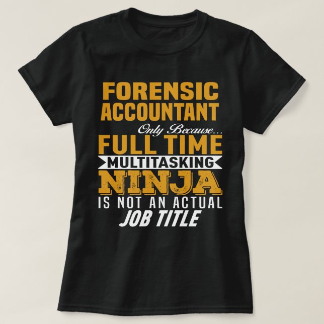 kriminalteknisk revisor t shirt (Design framsida)