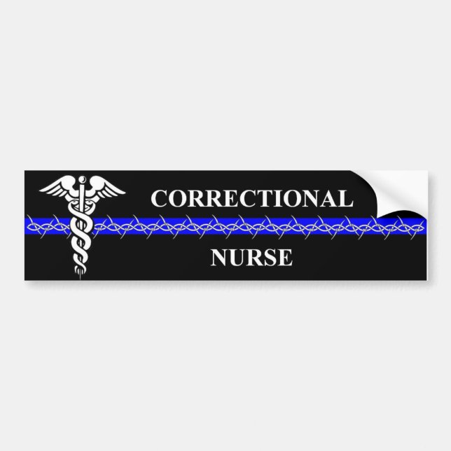 Kriminalvårdsanstaltsjuksköterskabildekal Bildekal (Framsidan)