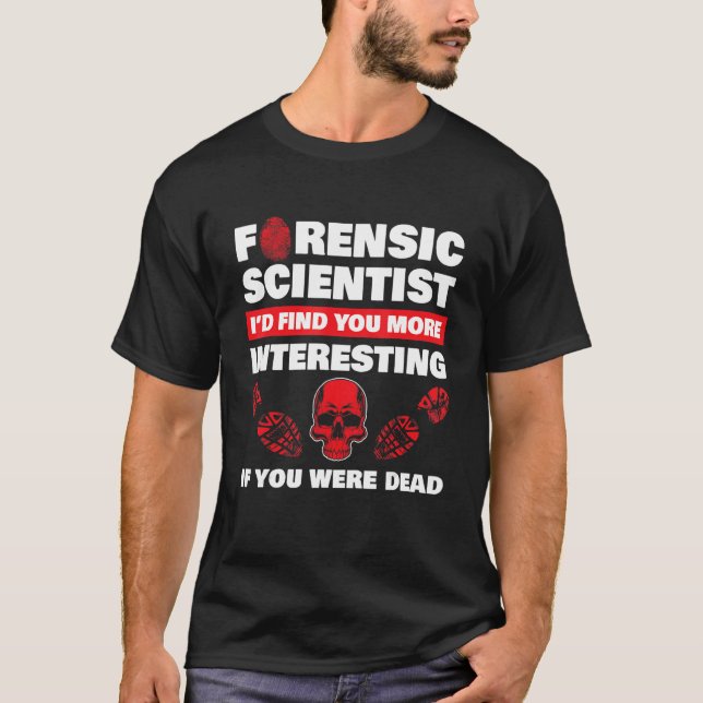 Kriminalvetenskapens brott Scene Evidence Dna Crim T Shirt (Framsida)