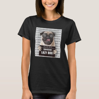 Kriminell Hund Signalment Bild Mops T Shirt