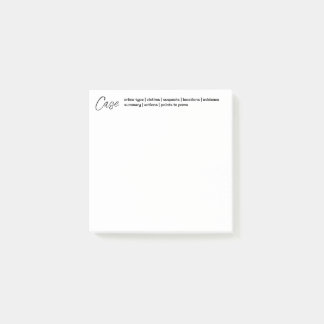 Kriminella och rättsmedicinska anteckningar post-it block