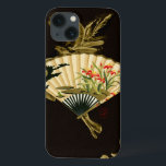 Kriminellt orientaliskt Fläkt med Blommigt Design<br><div class="desc">Målning av en förlamad orientalisk fläkt med blommigt. Med den svarta bakgrunden kan färger på fläkt stänga av utskriften. Håll ut den här på väggen och njut!</div>