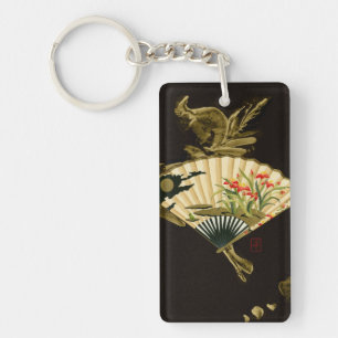 Kriminellt orientaliskt Fläkt med Blommigt Design