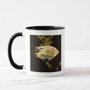 Kriminellt orientaliskt Fläkt med Blommigt Design Mugg